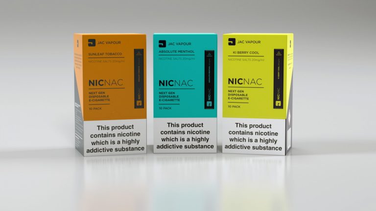 JAC Vapour disposable e-cig at Booker