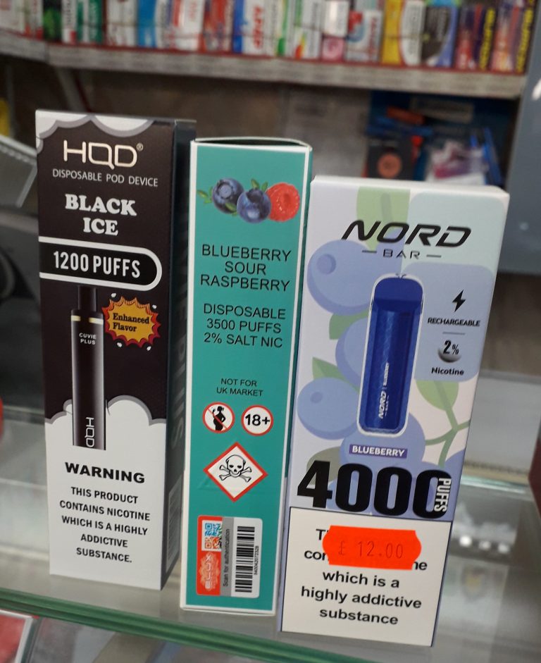 Illegal vapes in Aberdeen’s two shop