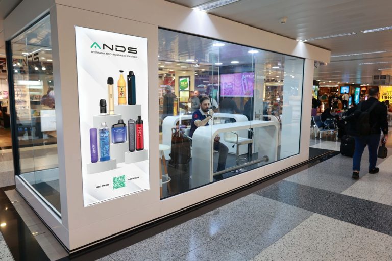 ANDS vaping room at Rafik Hariri airport in Beirut
