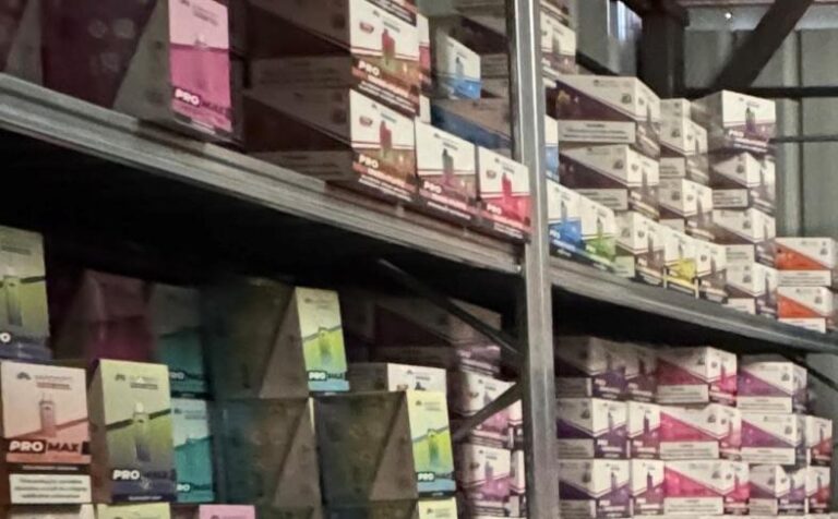 ​Illegal vapes seized from Sheffield warehouse-Scotland vape ban